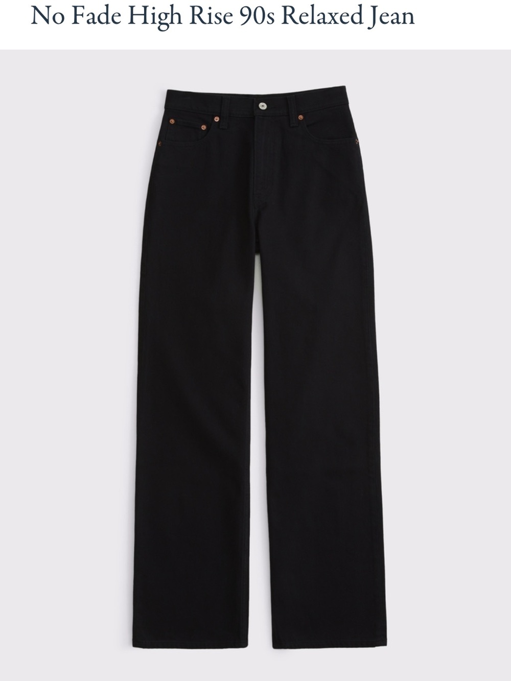 Abercrombie & Fitch Black High-Rise 90s Relaxed Denim